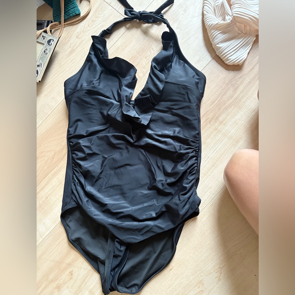 Never worn Black Halter Swimsuit